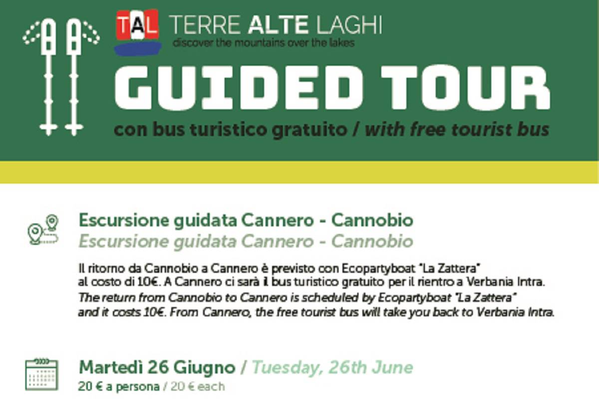 Escursione guidata Cannero/Cannobioo